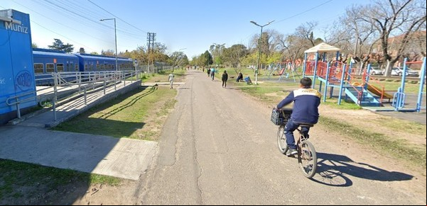 Construyen una bicisenda en un corredor aeróbico entre Muñiz y Bella Vista