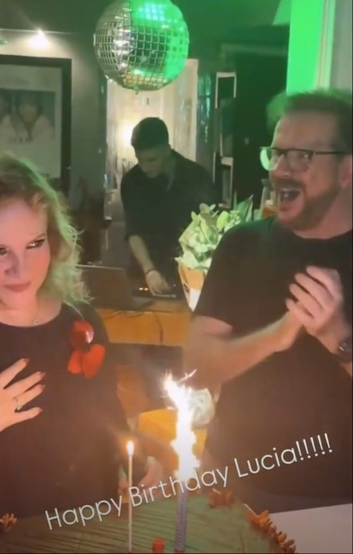 Joaquín Galán acompañó a su hermana, Lucía en su cumpleaños.