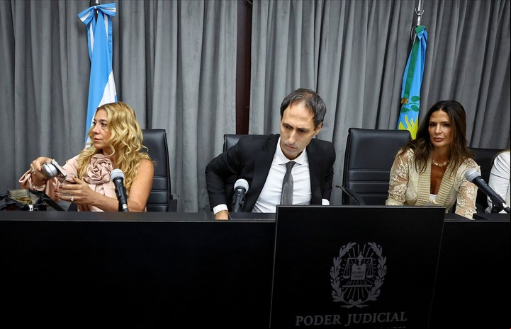 Veronica Di Tommaso, Maximiliano Savarino y Julieta Makintach. Foto Reuters