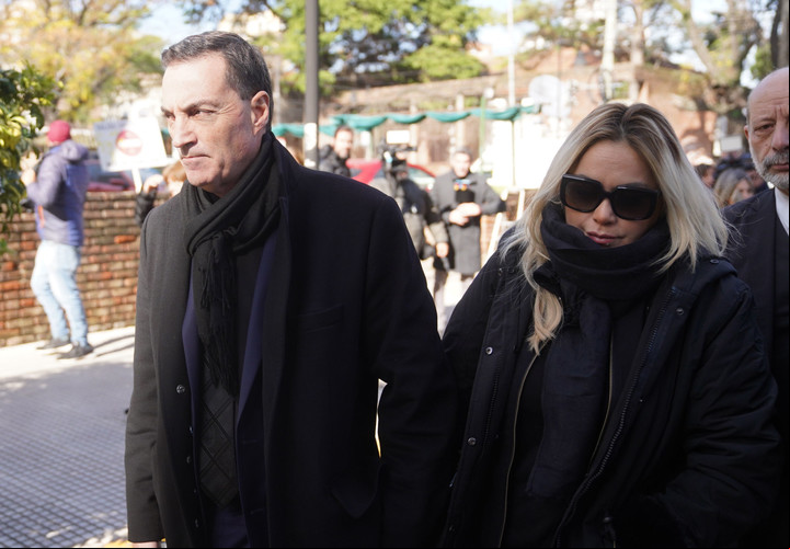 Baudry y Verónica Ojeda, al llegar a la audiencia. Foto: Guilllermo Rodríguez Adami